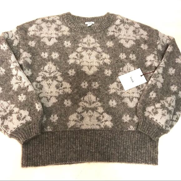 Lewit Wool Jacquard Long Sleeve Pullover sweater - Picture 2 of 8